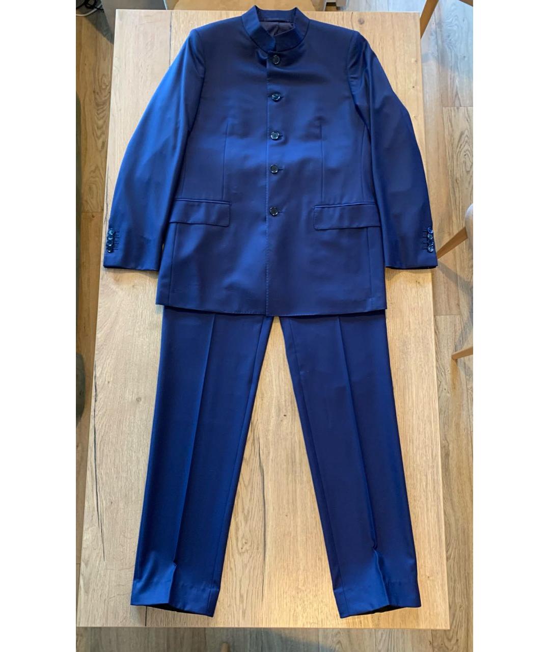 STEFANO RICCI Синий классический костюм, фото 9