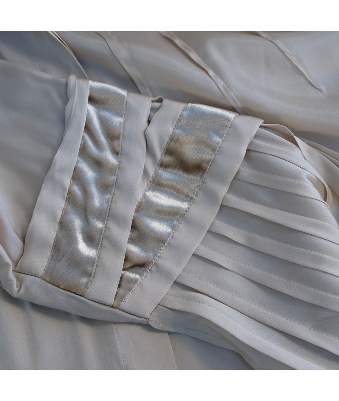 GUCCI Бежевая шелковая блузы, фото 6