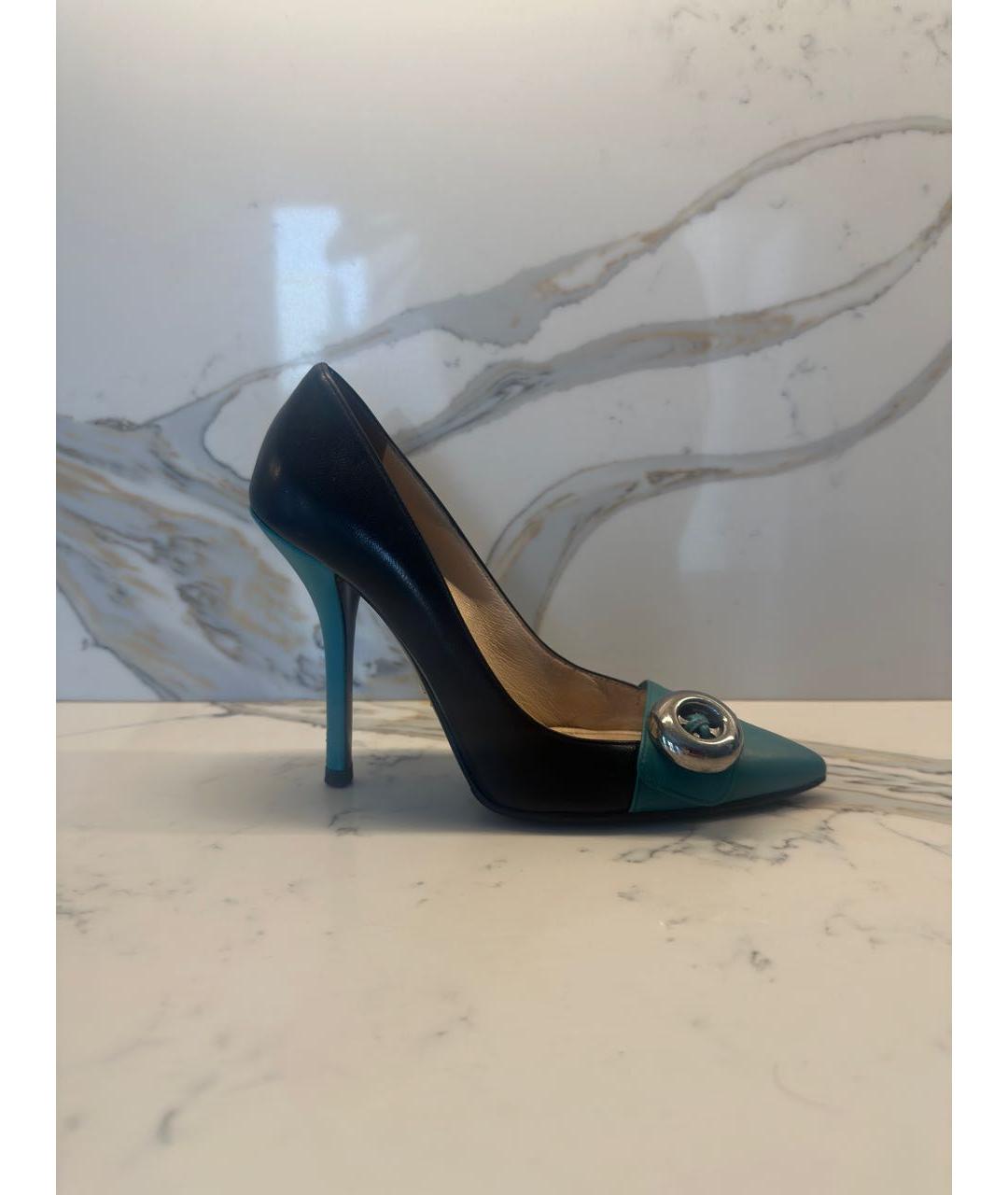PRADA Зеленые кожаные туфли, фото 9