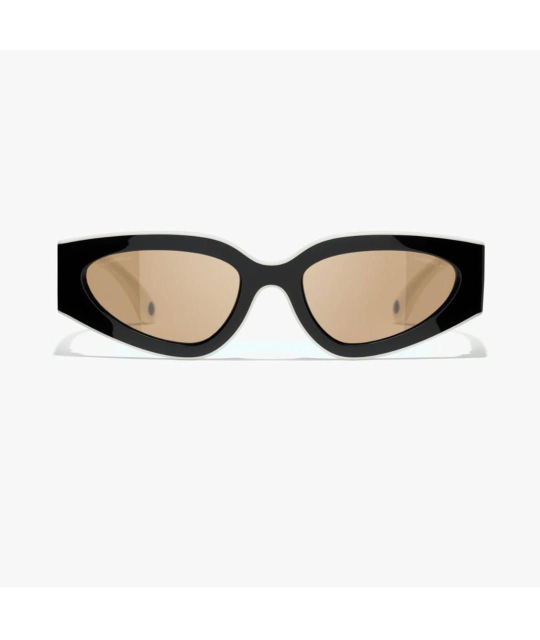 CHANEL Черные пластиковые солнцезащитные очки, фото 3