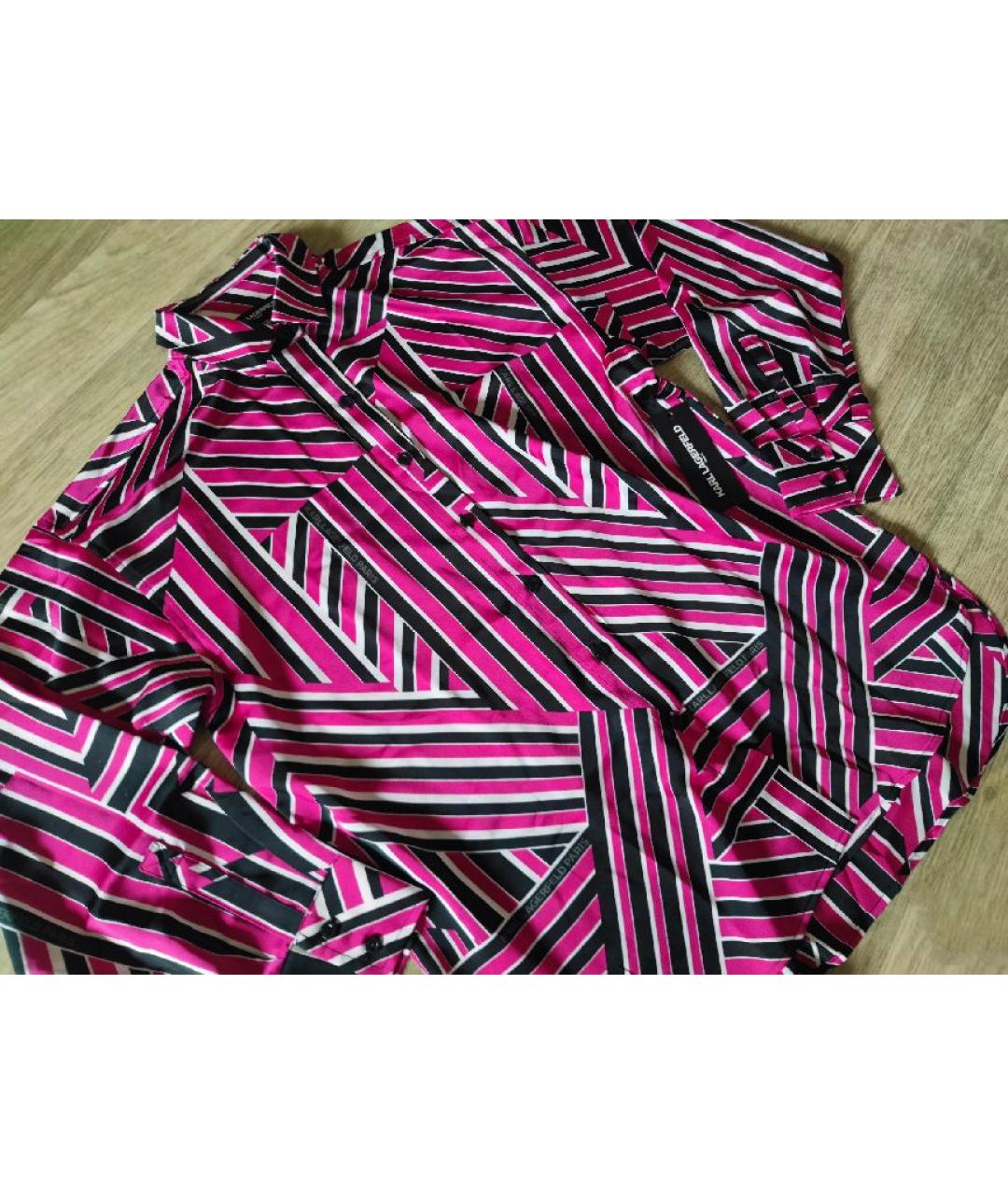 KARL LAGERFELD Мульти полиэстеровая рубашка, фото 2