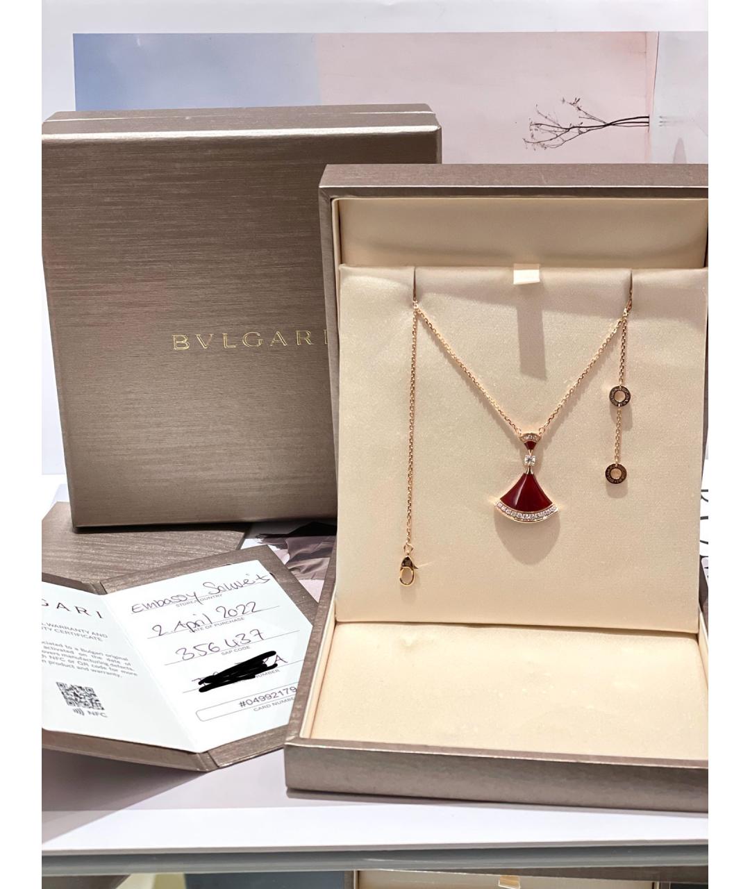 BVLGARI Золотое колье из розового золота, фото 2