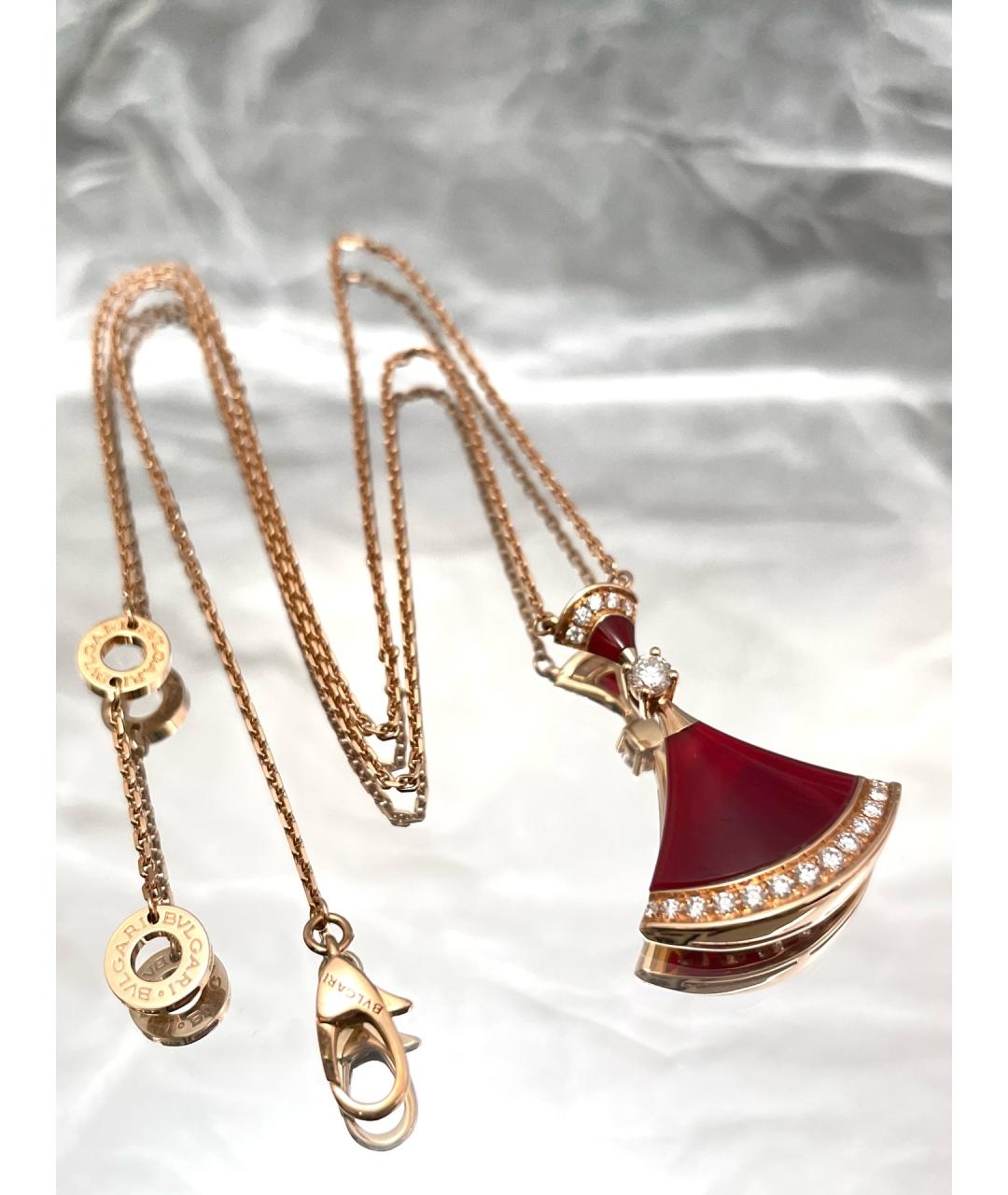 BVLGARI Золотое колье из розового золота, фото 8
