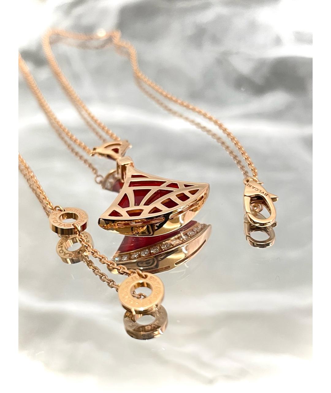 BVLGARI Золотое колье из розового золота, фото 7