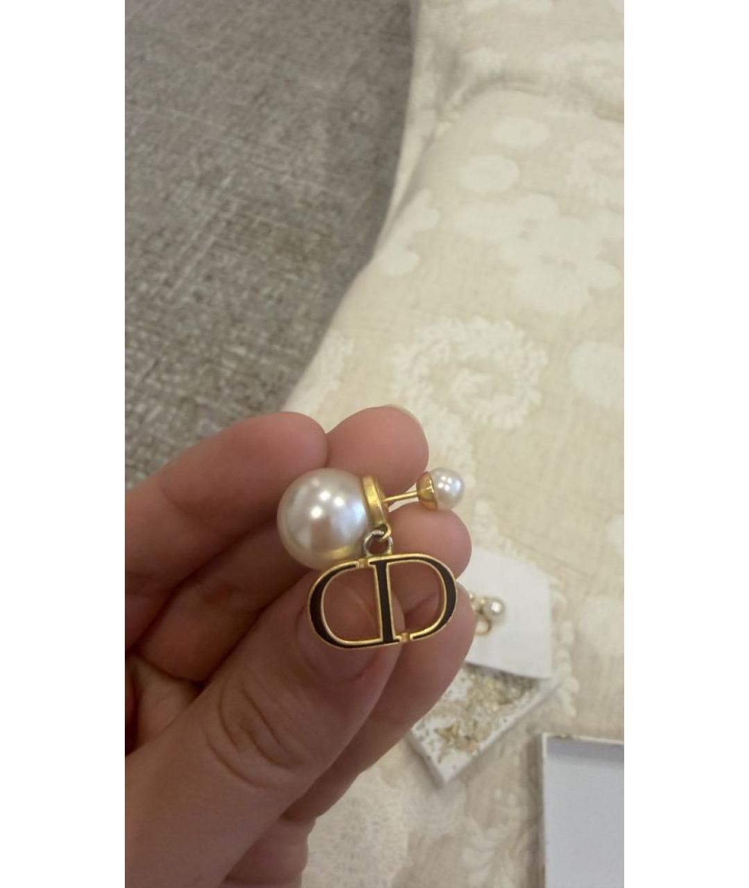 CHRISTIAN DIOR Золотые серьги, фото 7