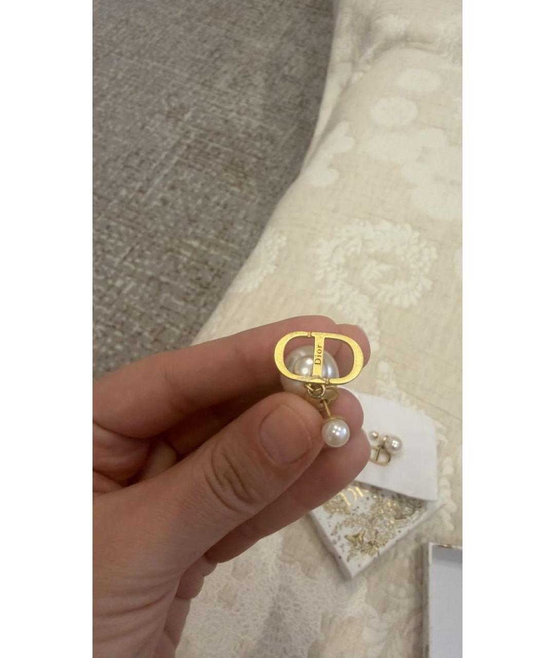 CHRISTIAN DIOR Золотые серьги, фото 2