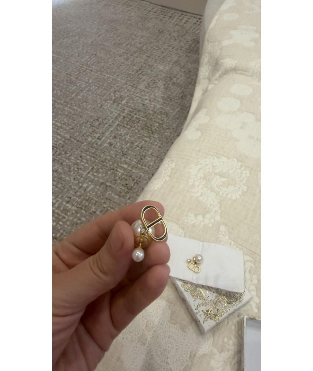 CHRISTIAN DIOR Золотые серьги, фото 8