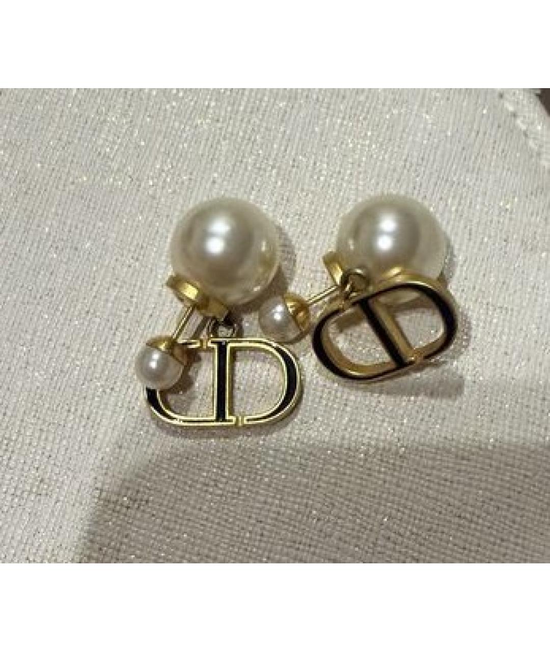 CHRISTIAN DIOR Золотые серьги, фото 9