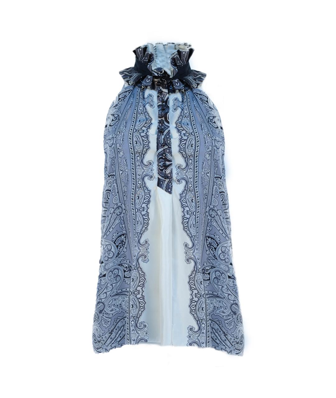 BALENCIAGA Серая шелковая блузы, фото 6