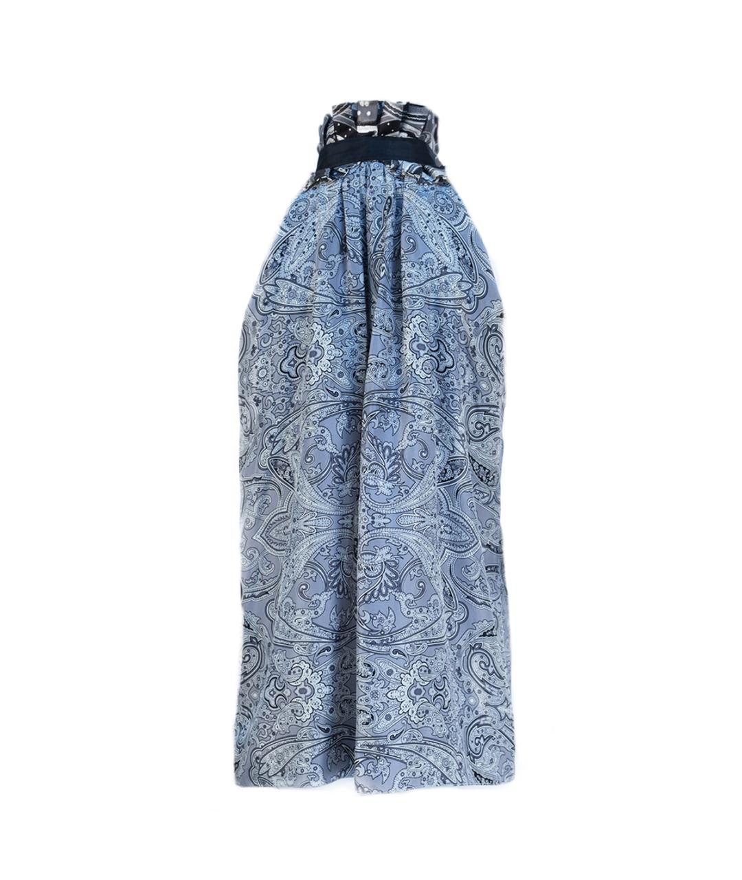 BALENCIAGA Серая шелковая блузы, фото 2