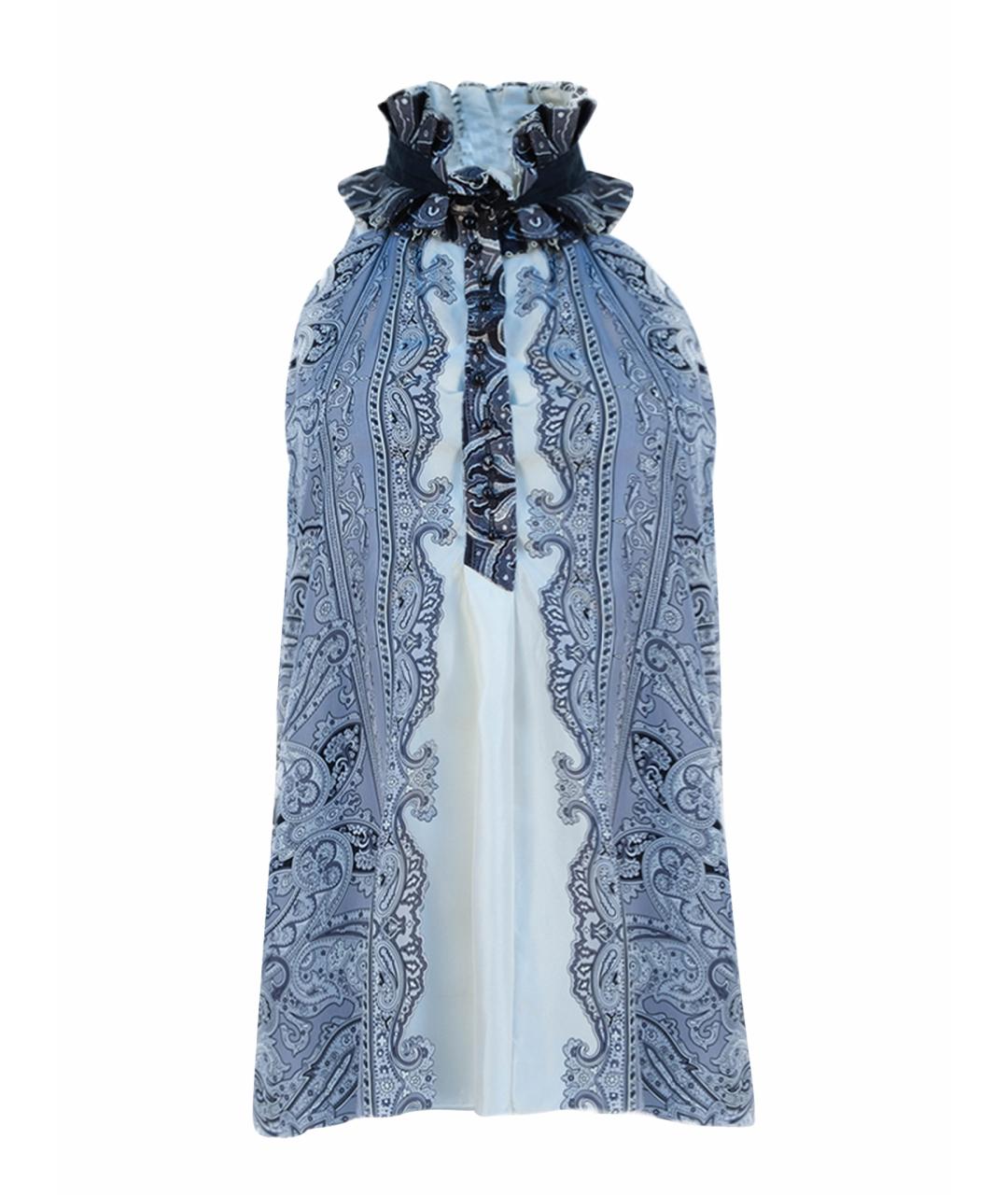 BALENCIAGA Серая шелковая блузы, фото 1