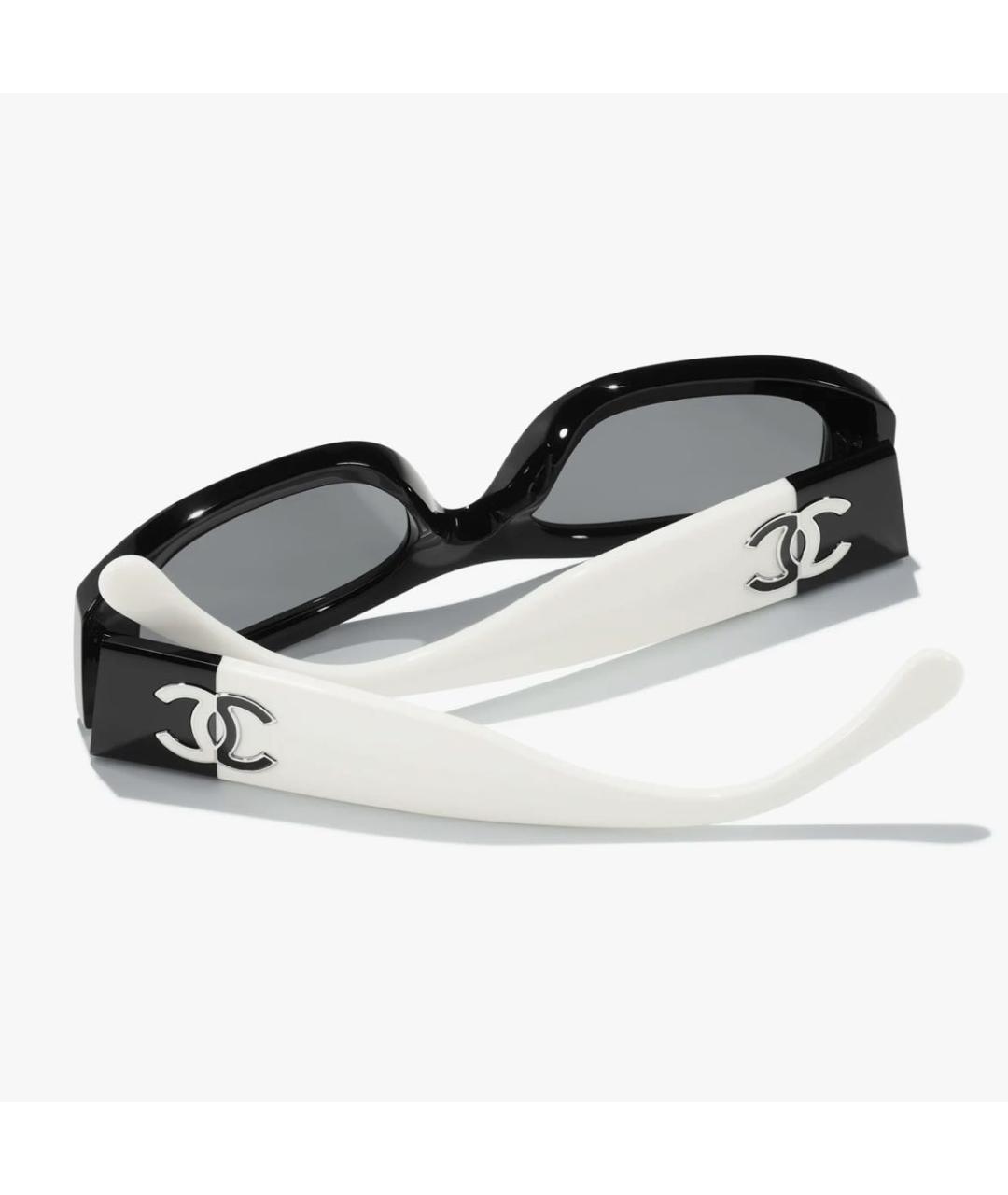 CHANEL Черные пластиковые солнцезащитные очки, фото 3
