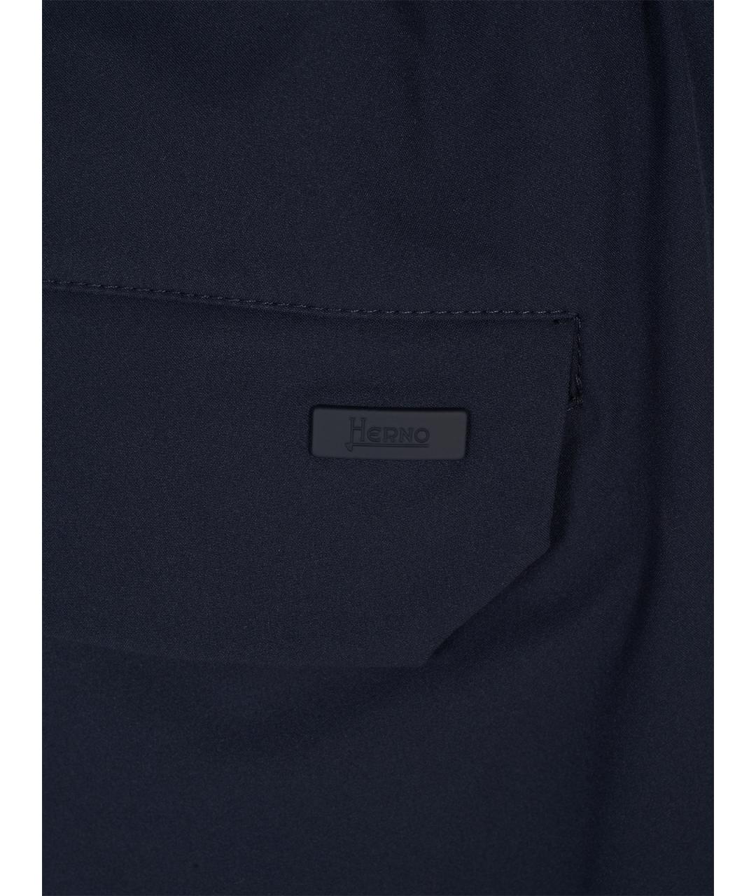 HERNO Синие повседневные брюки, фото 3