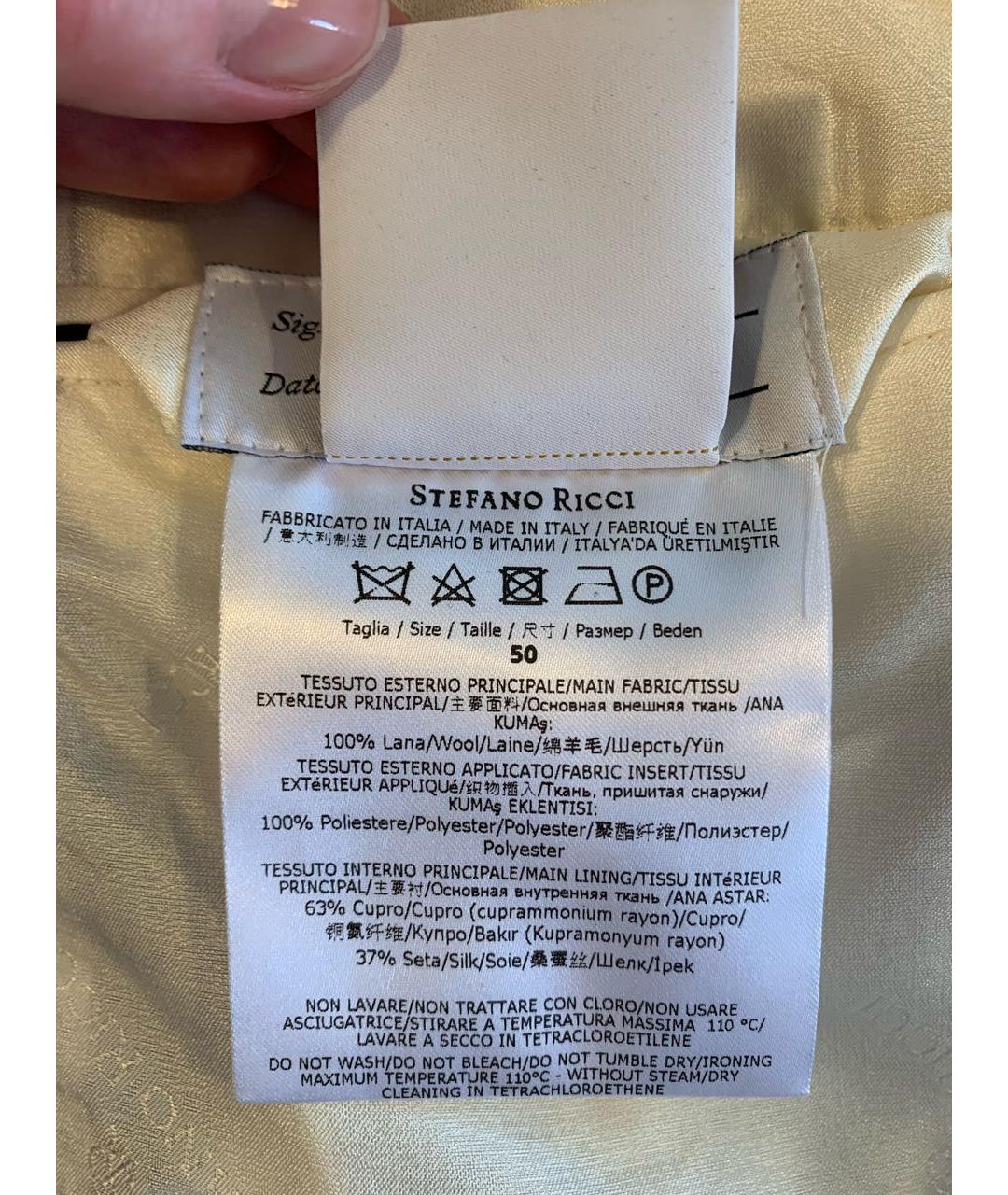 STEFANO RICCI Черный классический костюм, фото 6