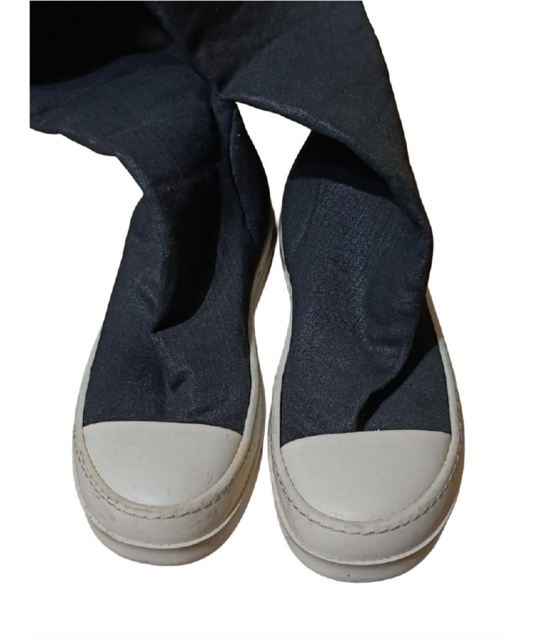 RICK OWENS DRKSHDW Черные ботфорты, фото 2