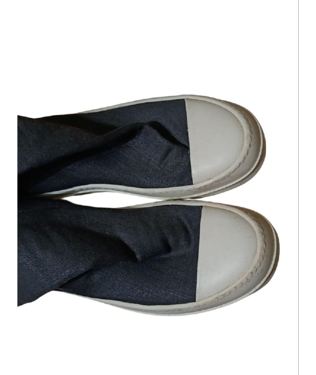 RICK OWENS DRKSHDW Черные ботфорты, фото 3