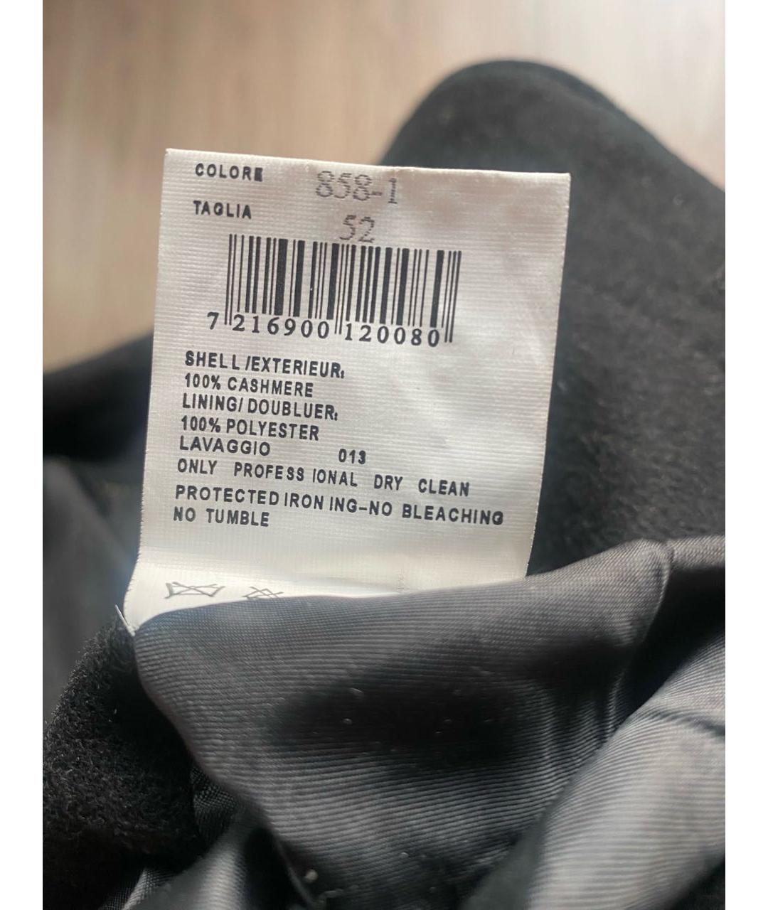 GIORGIO ARMANI Черное кашемировое пальто, фото 8