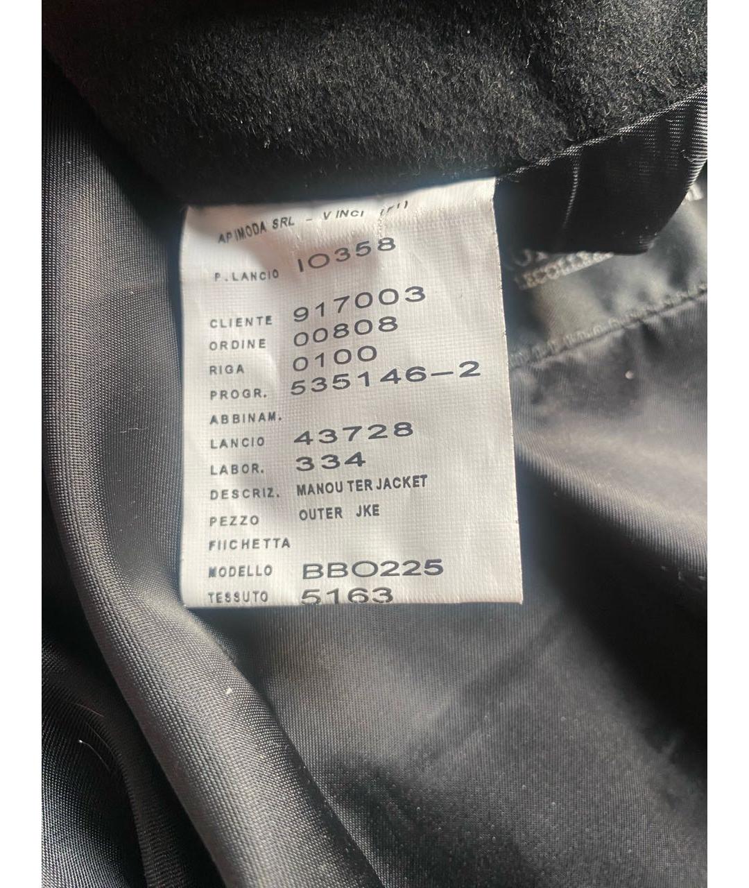 GIORGIO ARMANI Черное кашемировое пальто, фото 7
