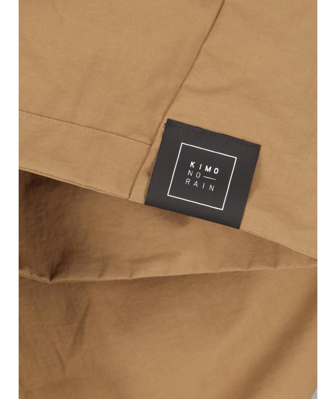 Kimono Rain Бежевая полиамидовая парка, фото 5