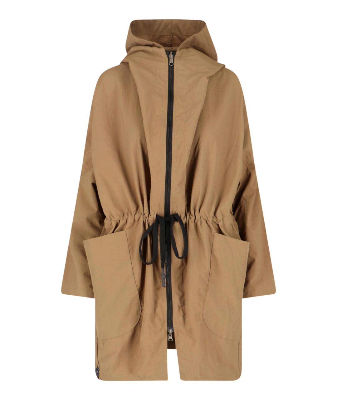 Kimono Rain Бежевая полиамидовая парка, фото 1