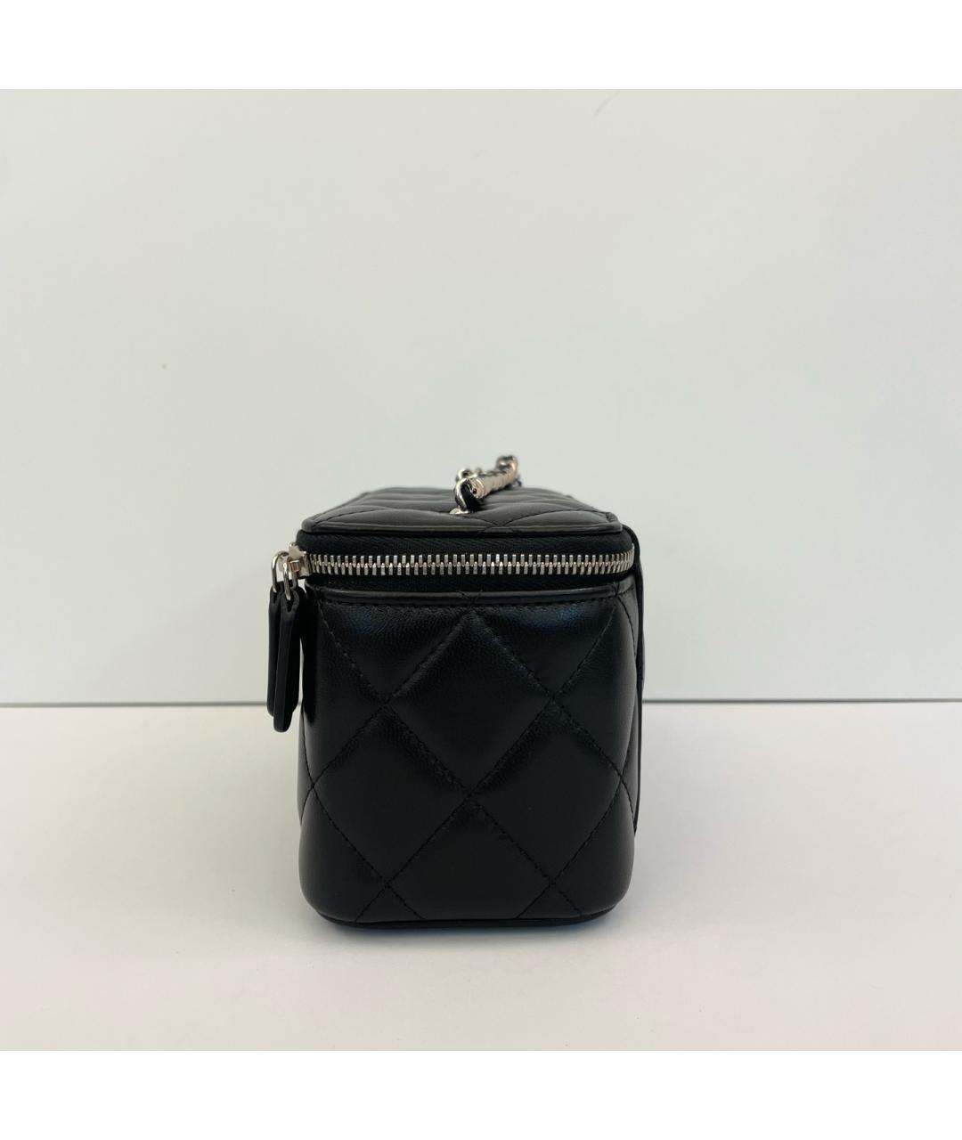 CHANEL Черная кожаная сумка через плечо, фото 3