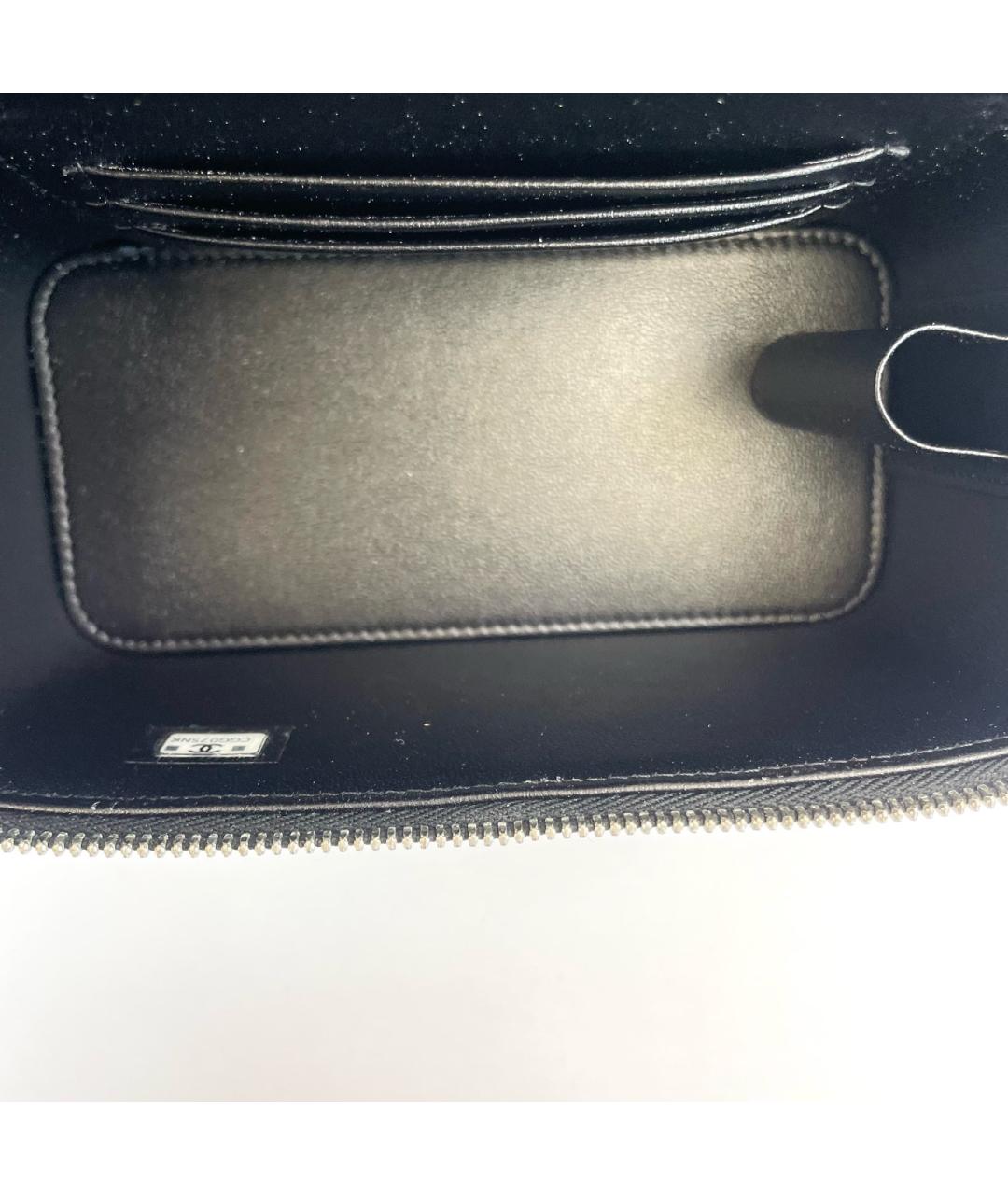 CHANEL Черная кожаная сумка через плечо, фото 6