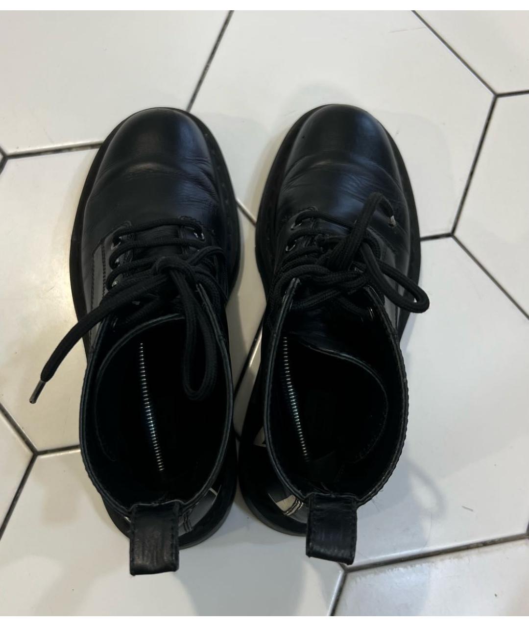 VALENTINO Черные кожаные ботинки, фото 3