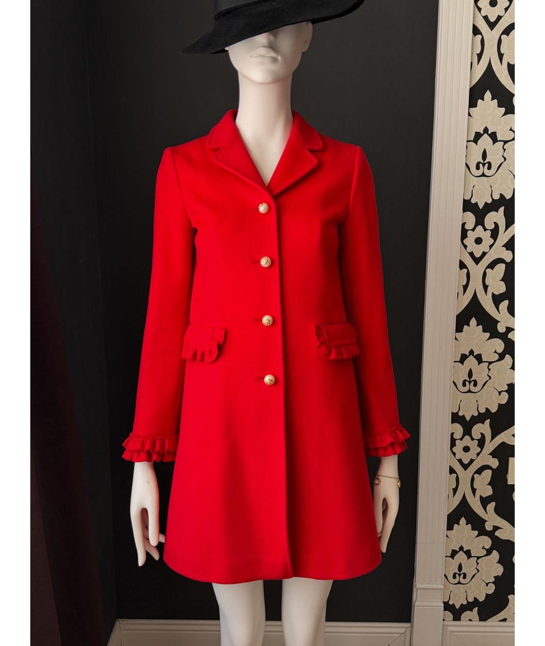 GUCCI Красное шерстяное пальто, фото 9