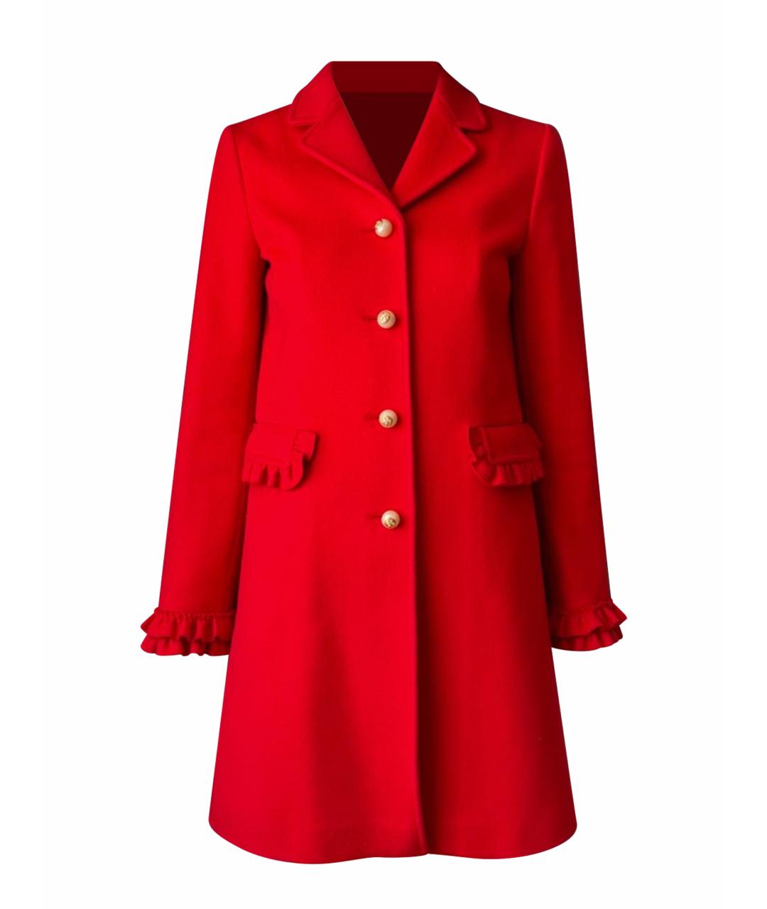 GUCCI Красное шерстяное пальто, фото 1