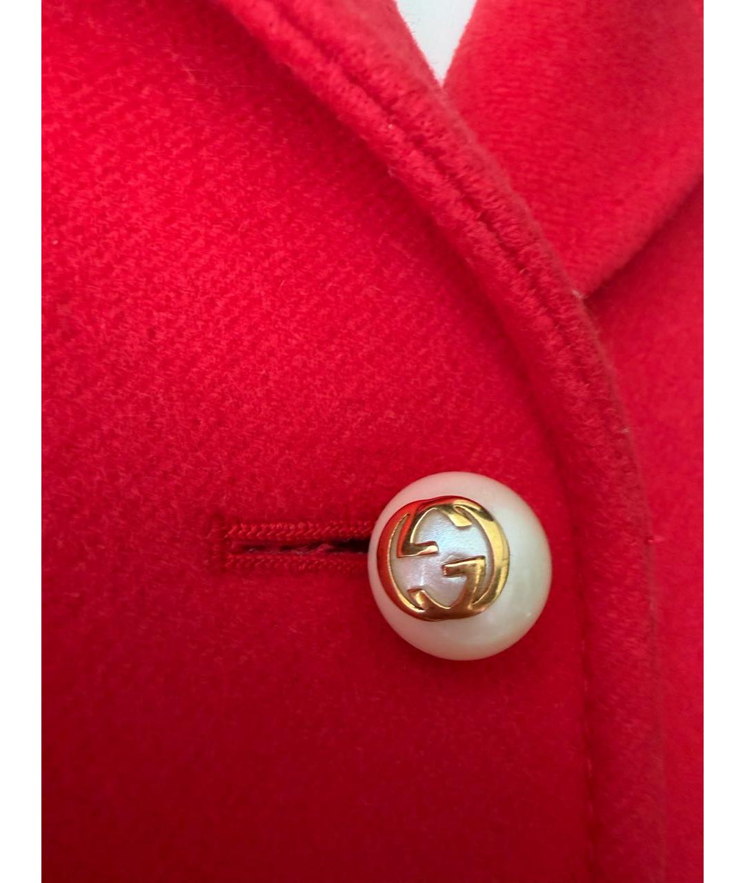 GUCCI Красное шерстяное пальто, фото 8
