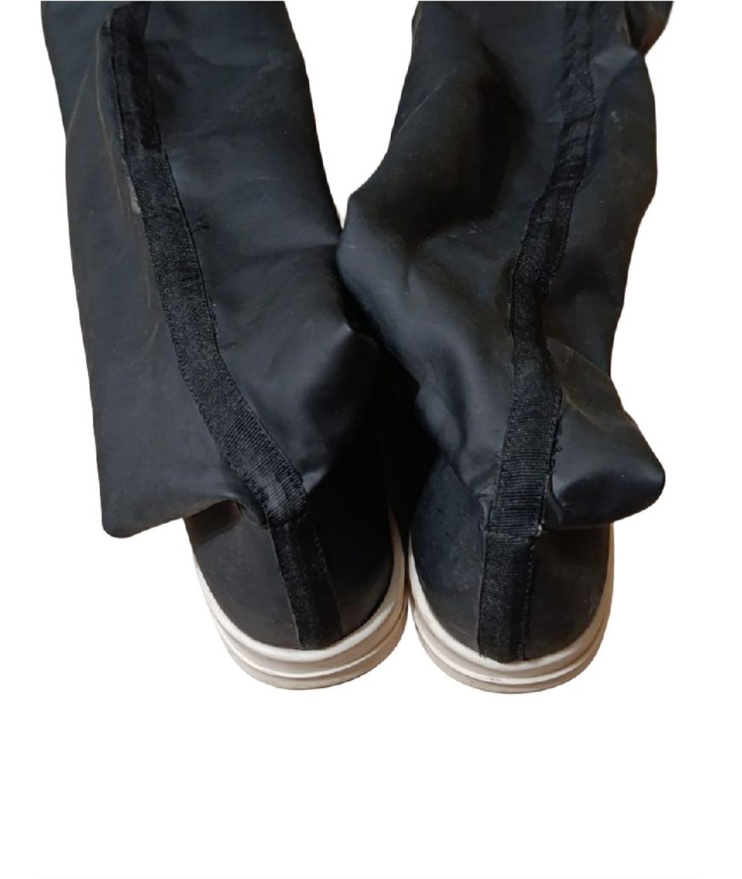 RICK OWENS DRKSHDW Черные резиновые ботфорты, фото 4