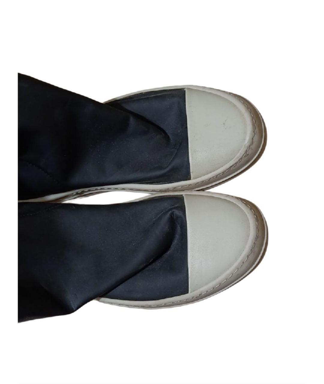 RICK OWENS DRKSHDW Черные резиновые ботфорты, фото 3