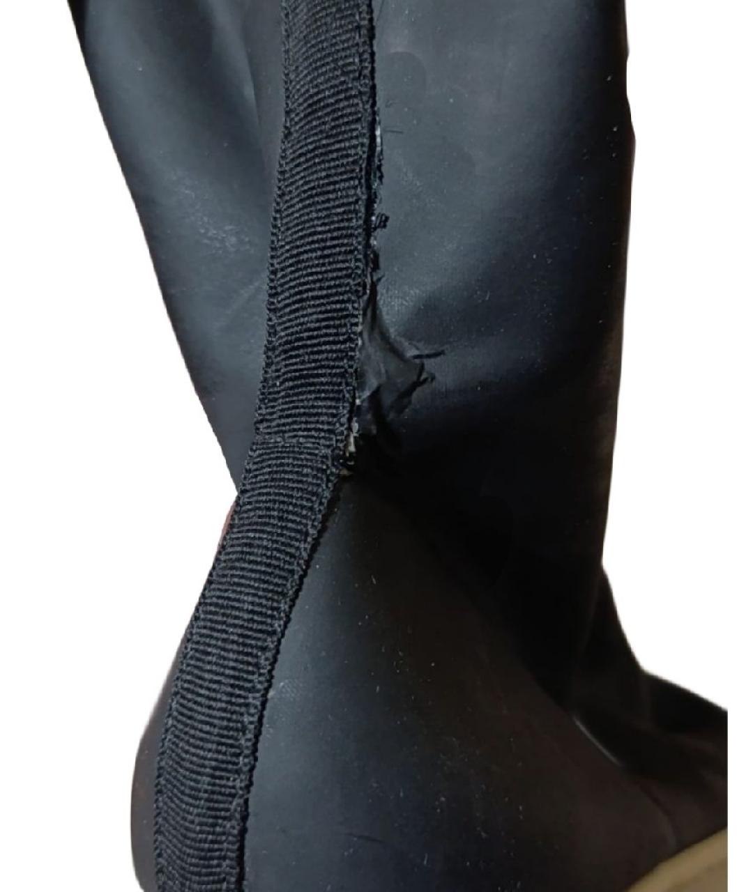 RICK OWENS DRKSHDW Черные резиновые ботфорты, фото 5