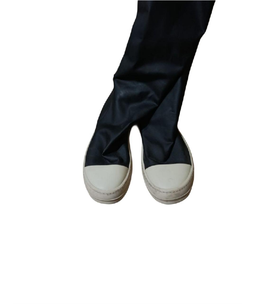 RICK OWENS DRKSHDW Черные резиновые ботфорты, фото 2