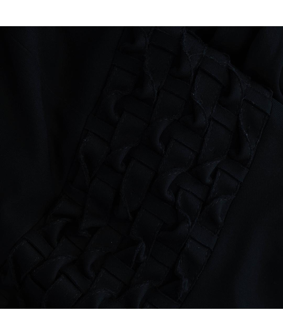 SAINT LAURENT Черное вискозное повседневное платье, фото 5