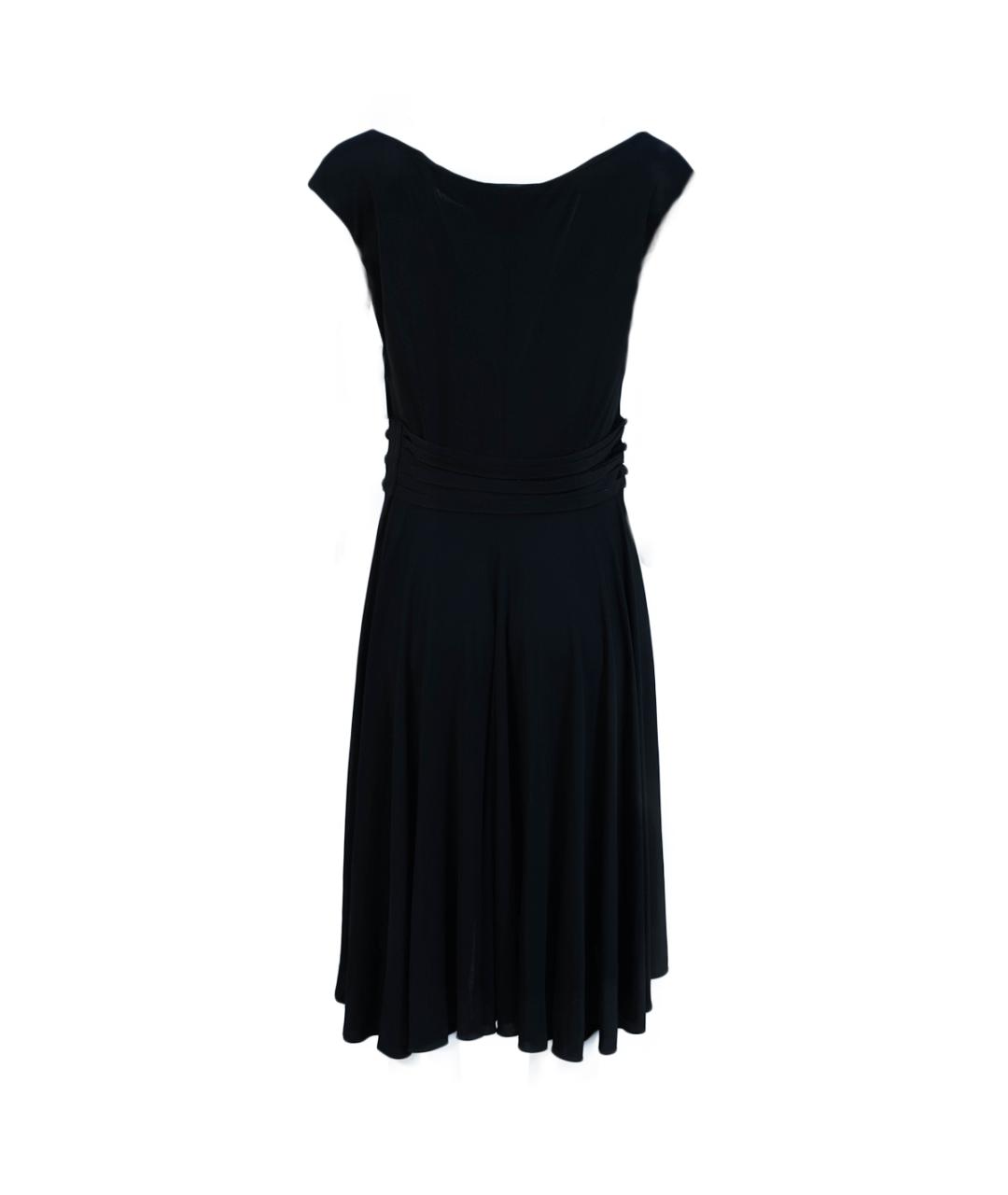 SAINT LAURENT Черное вискозное повседневное платье, фото 2