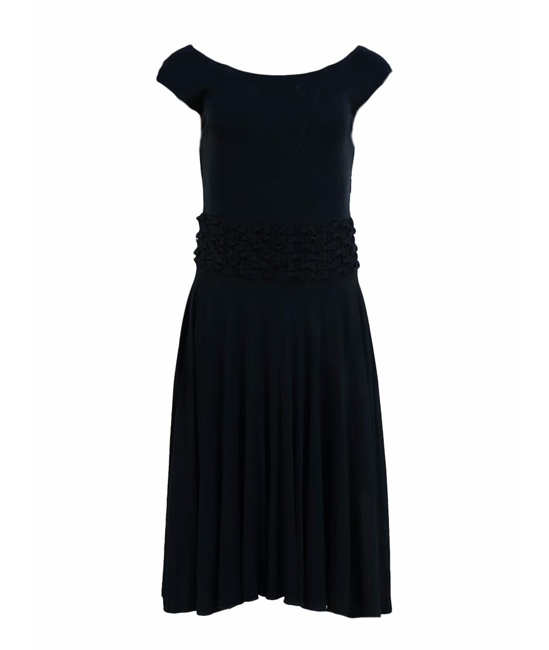 SAINT LAURENT Черное вискозное повседневное платье, фото 1