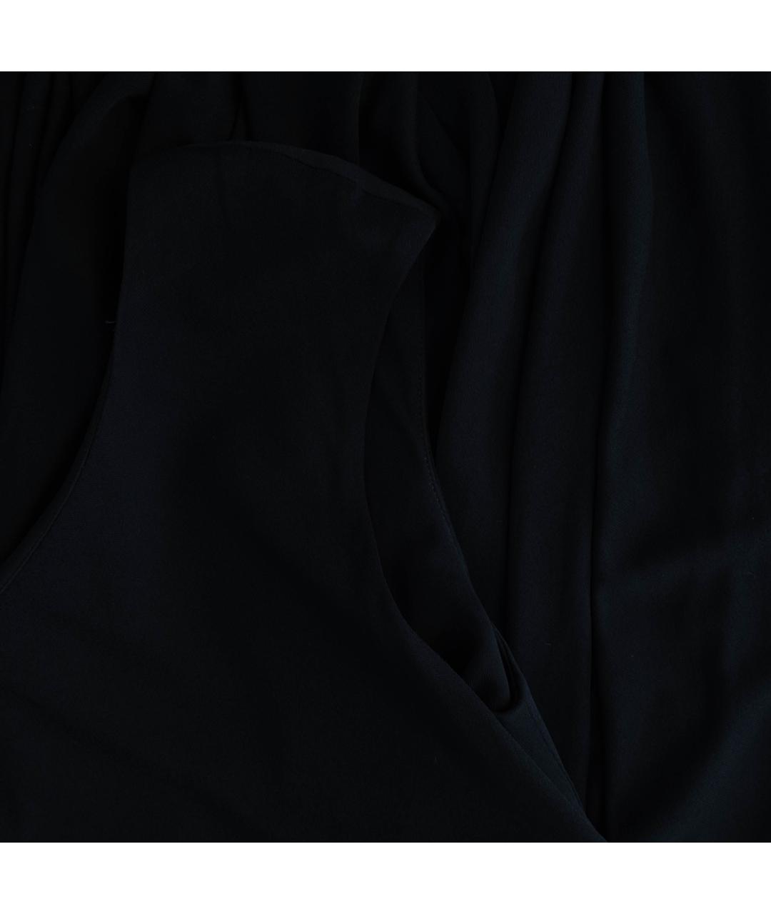 SAINT LAURENT Черное вискозное повседневное платье, фото 4