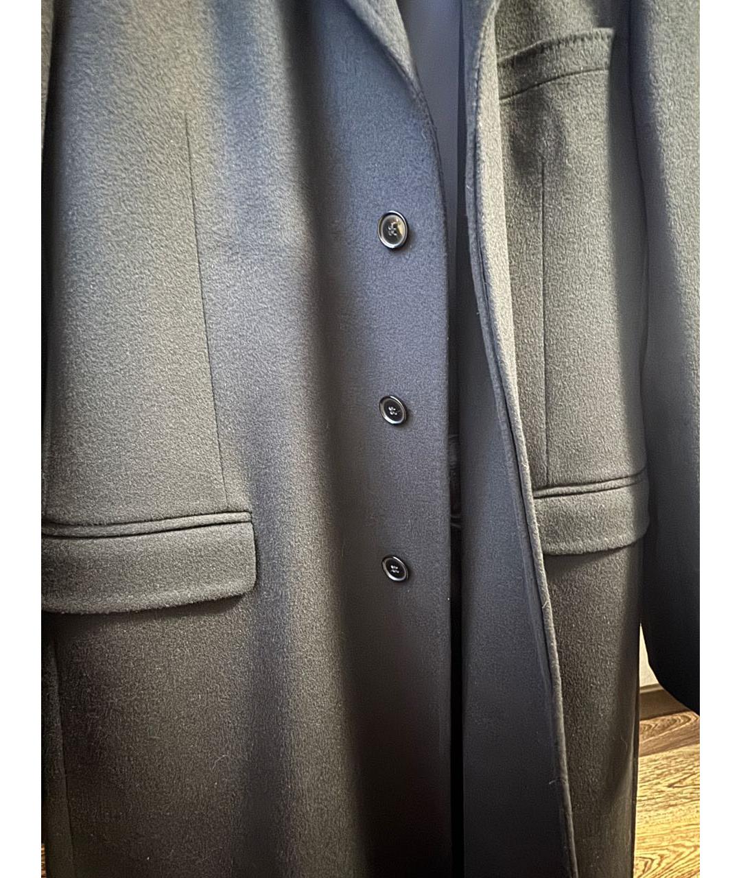DOLCE&GABBANA Черное шерстяное пальто, фото 4