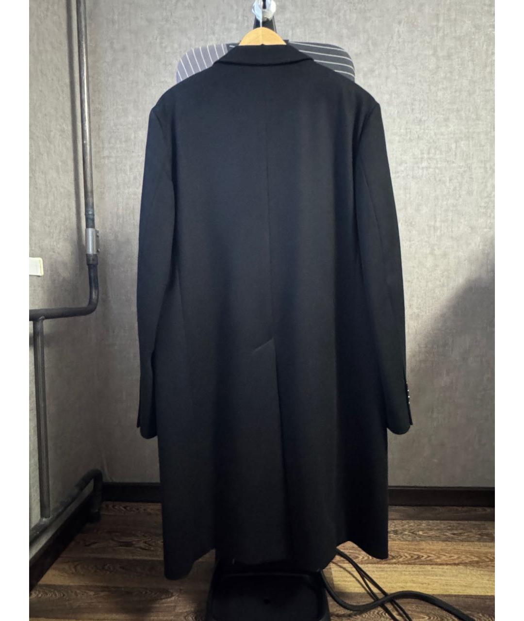 DOLCE&GABBANA Черное шерстяное пальто, фото 2
