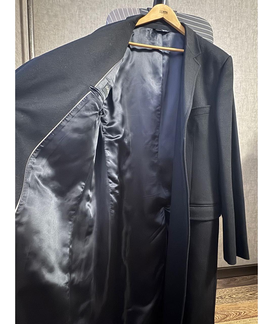 DOLCE&GABBANA Черное шерстяное пальто, фото 6
