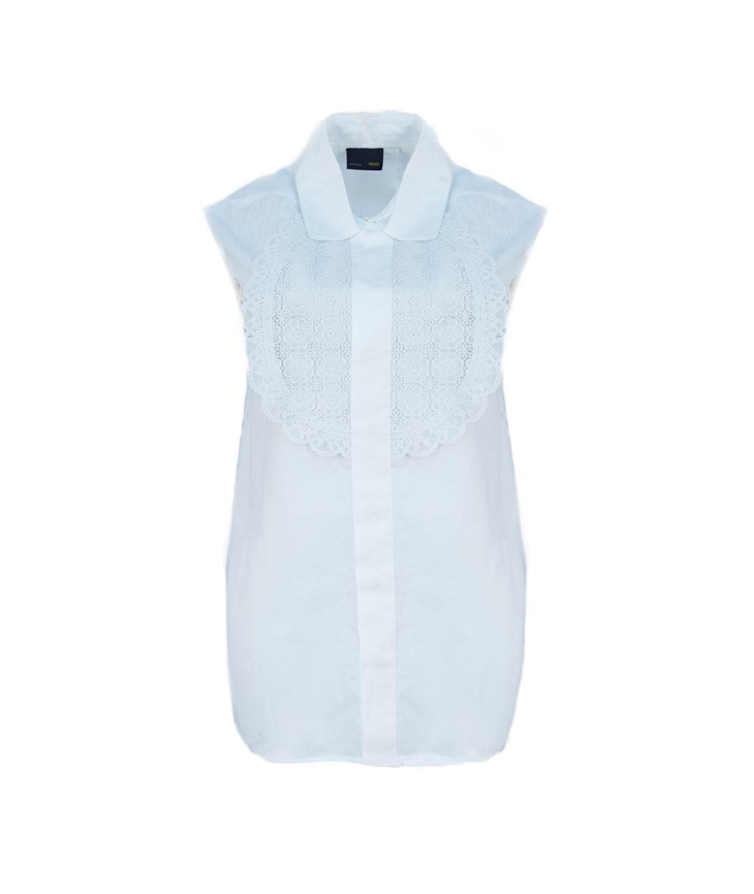 FENDI Белая хлопковая блузы, фото 6