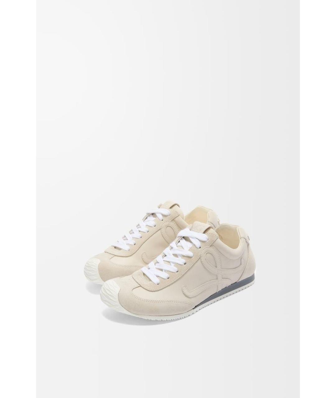 LOEWE Белые низкие кроссовки / кеды, фото 2