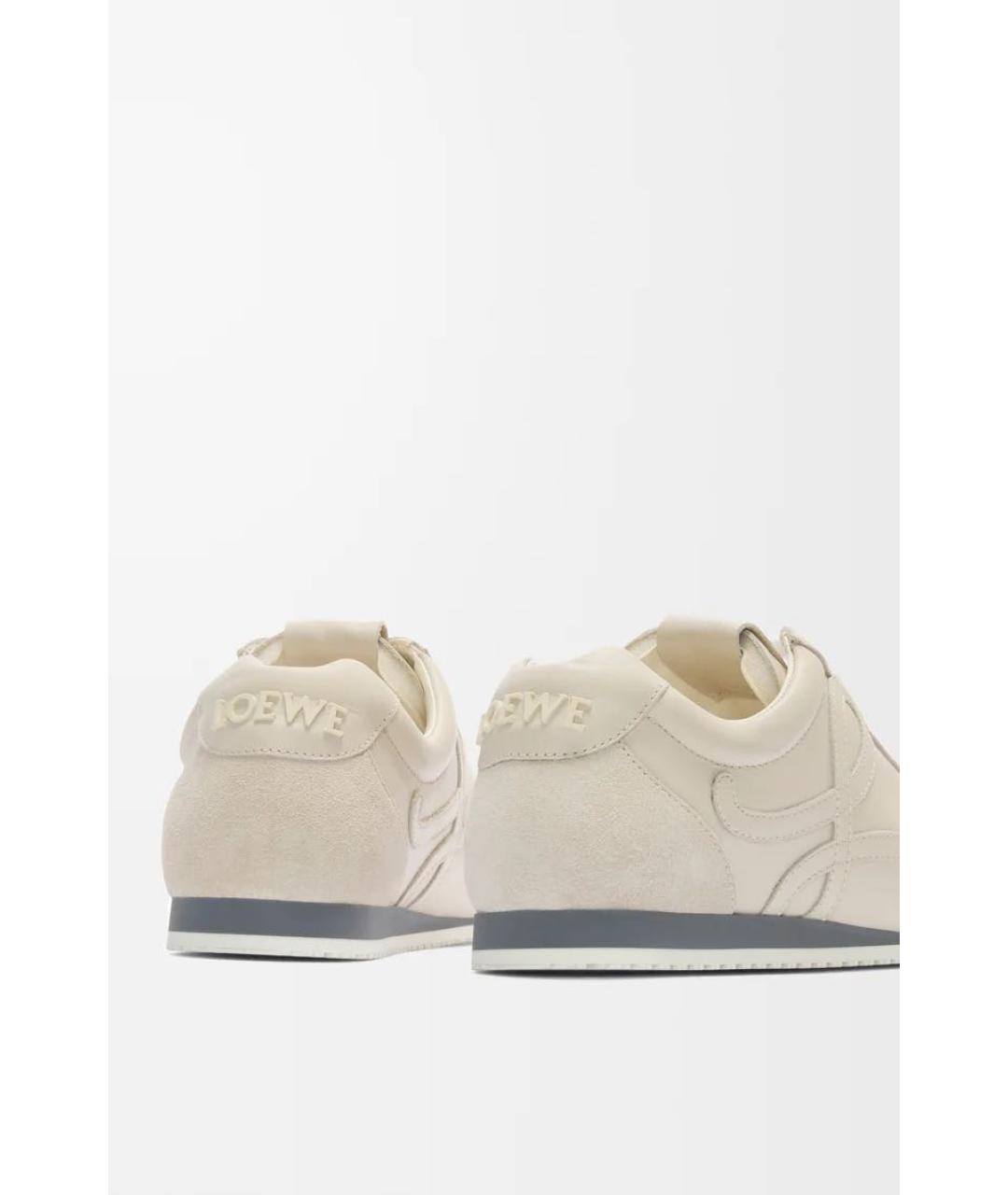 LOEWE Белые низкие кроссовки / кеды, фото 3