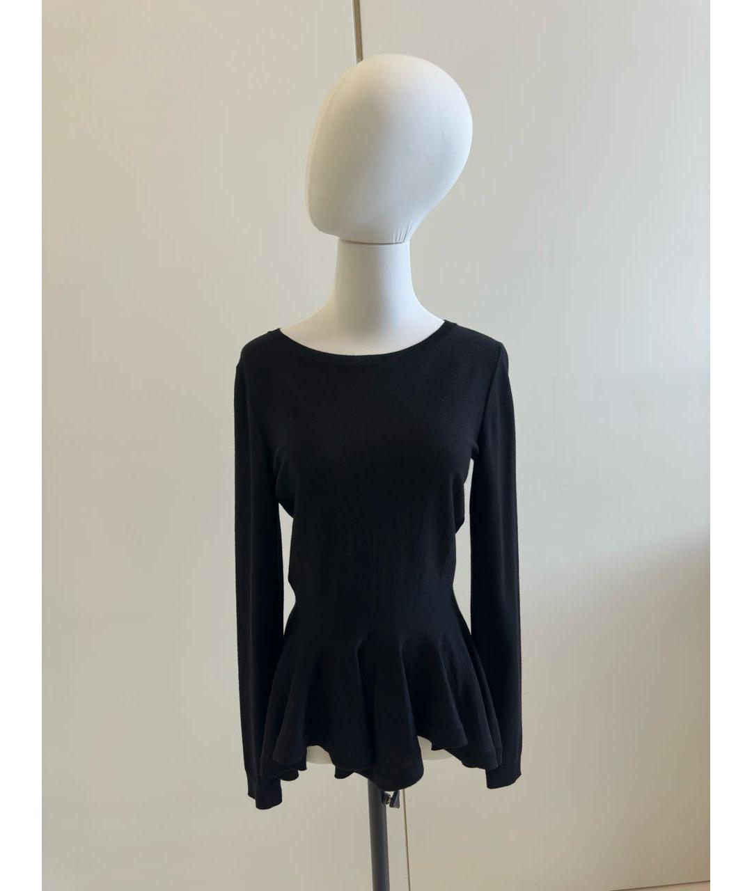 ALEXANDER MCQUEEN Черный шерстяной джемпер / свитер, фото 4