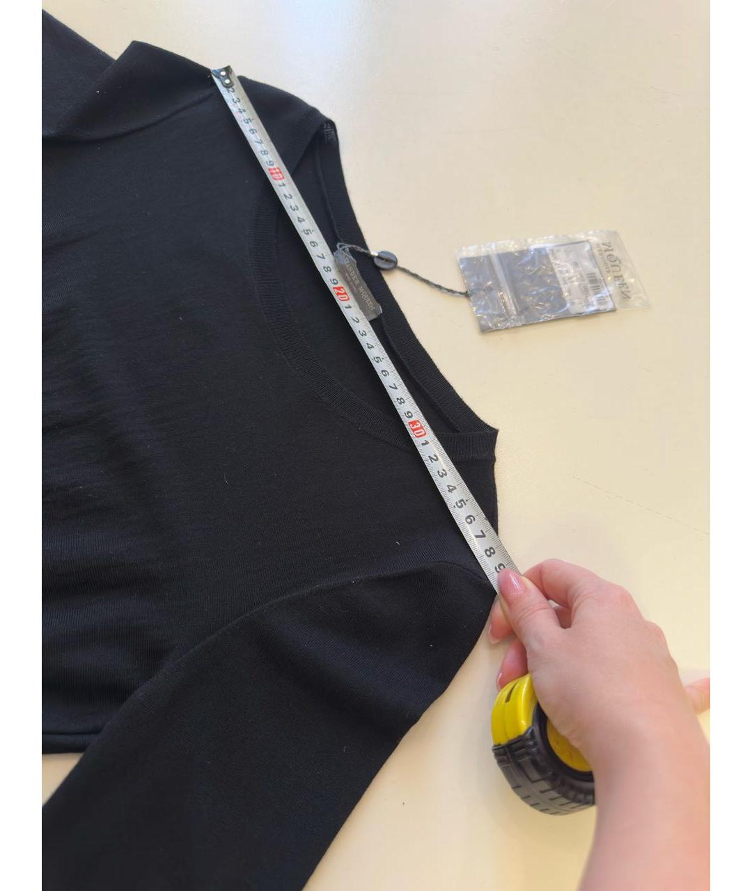 ALEXANDER MCQUEEN Черный шерстяной джемпер / свитер, фото 7