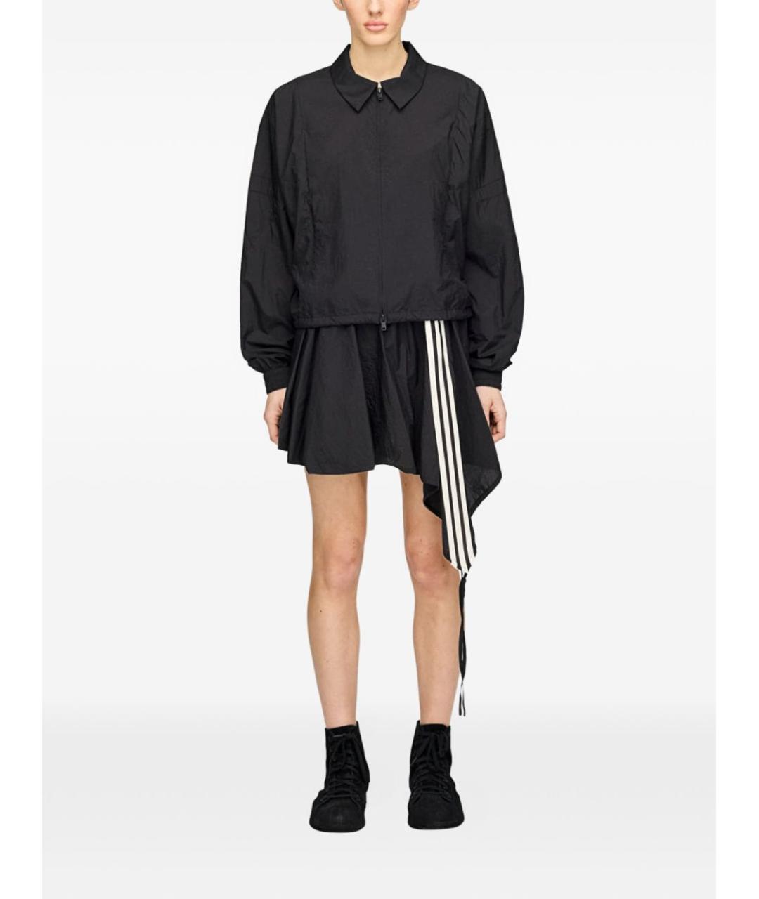 Y-3 Черные полиамидовые шорты, фото 5