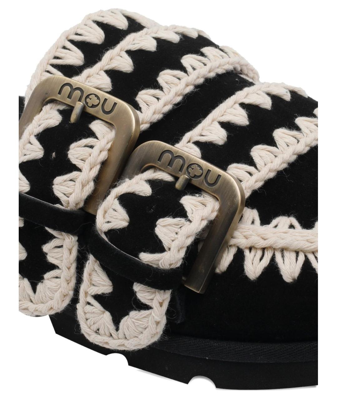 MOU Черные сандалии, фото 3