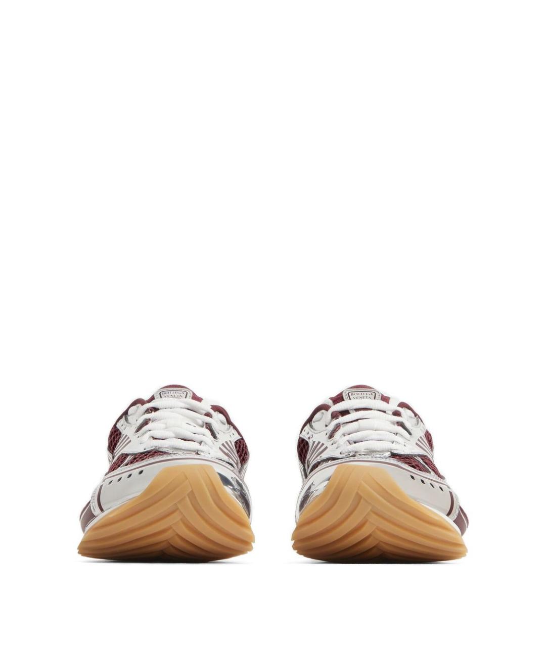 BOTTEGA VENETA Бордовые синтетические кроссовки, фото 3