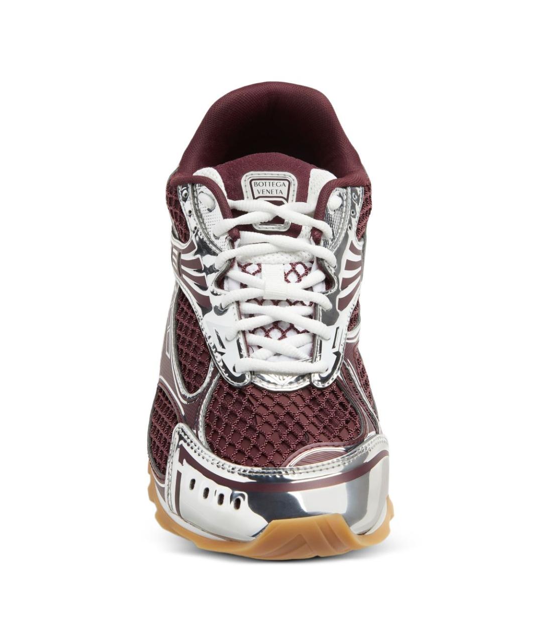 BOTTEGA VENETA Бордовые синтетические кроссовки, фото 4